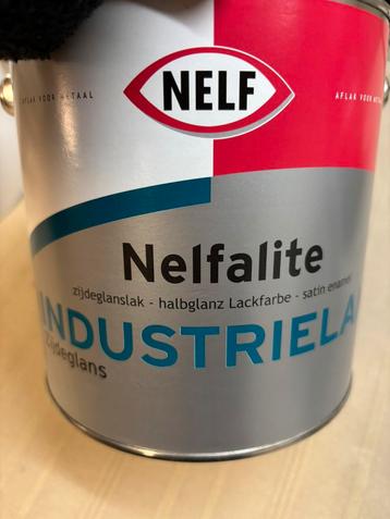Nelfalite industrielak ral 9010, zuiver wit 2,5liter beschikbaar voor biedingen