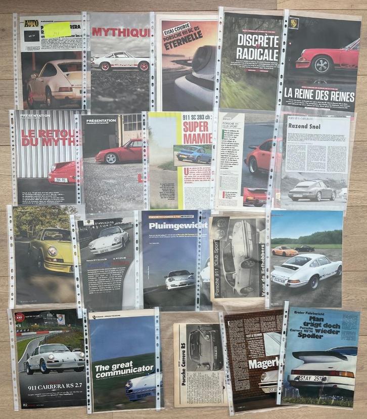 PORSCHE 911 CARRERA RS - ARTIKELS, Boeken, Auto's | Folders en Tijdschriften, Porsche, Ophalen of Verzenden