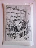 Léon Gaucherel Bibliothèque Subiaco sur Japon Gravure 187, Antiquités & Art, Enlèvement ou Envoi