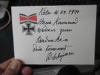 Kaart met handtekening van Remy Schrijnen !!!, Verzamelen, Militaria | Tweede Wereldoorlog, Ophalen of Verzenden