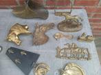 Allerlei koperen items met betrekking paarden, Antiek en Kunst, Ophalen, Koper