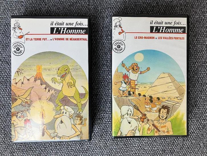Cassette VHS série éducative "Il était une fois l'Homme", Collections, Cinéma & Télévision, Utilisé, TV, Enlèvement