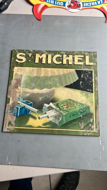 Rare pancarte St Michel verte, Enlèvement