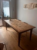 Eettafel teak, Huis en Inrichting, Tafels | Eettafels, Ophalen, Gebruikt, Teakhout, 200 cm of meer