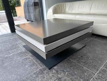 Table basse bicolore 3 plateaux rotatifs  beschikbaar voor biedingen