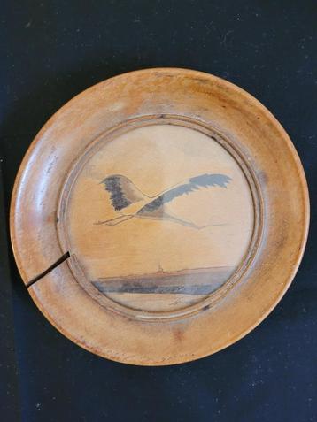 marqueterie cigogne spindler alsace vintage, Enlèvement ou Envoi