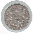 11408 * LEOPOLD II * 2 frank 1909  vlaams * Z.Fr+++, Postzegels en Munten, Verzenden, Zilver