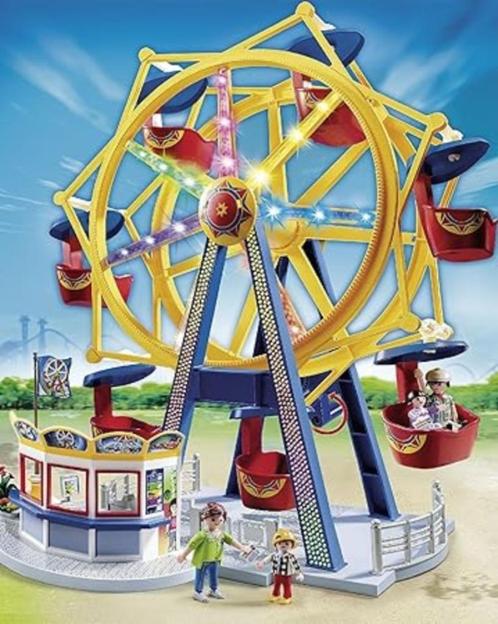 playmobil kermis groot draairad met kleurrijke verlichting, Kinderen en Baby's, Speelgoed | Playmobil, Gebruikt, Complete set