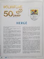 België - luxe kunstblad Kuifje FDC NDL, Postzegels en Munten, Postzegels | Europa | België, Kunst, Ophalen of Verzenden, 1e dag stempel