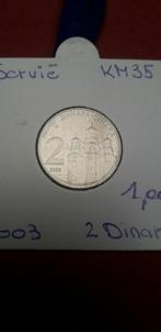 Servië 2 dinara 2003 km35 unc, Postzegels en Munten, Munten | Europa | Niet-Euromunten, Ophalen of Verzenden