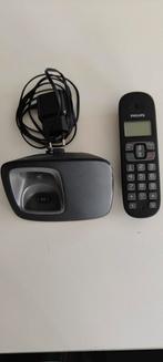 Philips draadloze telefoon met laadstation, Telecommunicatie, Vaste telefoons | Handsets en Draadloos, Ophalen of Verzenden, Gebruikt