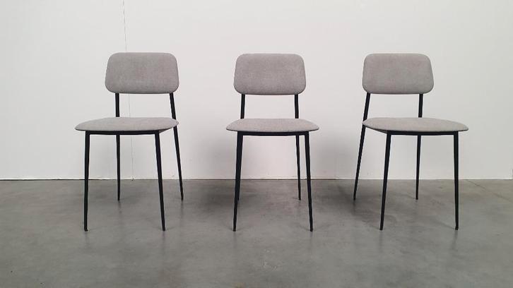 Ethnicraft dc design stoel lichtgrijs, ex showroom, Huis en Inrichting, Complete eetkamers, Gebruikt, Ophalen