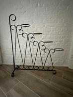 Vintage smeedijzeren plantenstandaard -4 potten, Ophalen