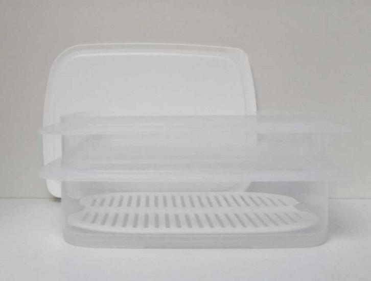 Tupperware™« Empilable Cool » 790 ml + 1,5 litre - blanc, Maison & Meubles, Cuisine| Tupperware, Neuf, Boîte, Blanc, Envoi