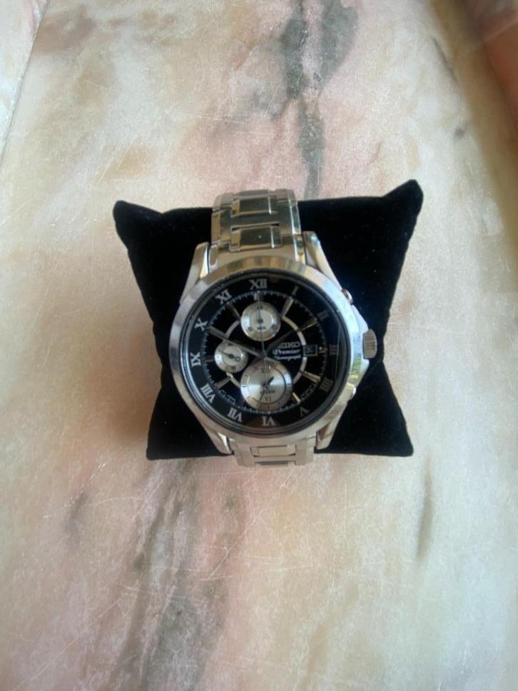 Seiko Prospex Staal Premier Chronograph, Handtassen en Accessoires, Horloges | Heren, Gebruikt, Polshorloge, Seiko, Staal, Staal