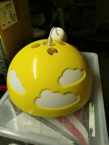 IKEA vintage hanglamp wolkenlamp geel blauw Skojig beschikbaar voor biedingen