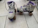 rolschaatsen 4-wielen FILA (eur 41)+ bescherming Decathlon, Ophalen, Gebruikt