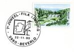 België : 22.11.80 : Geïllustreerde stempel #@ BEVERLO @#, Met envelop, Frankeerzegel, Ophalen of Verzenden, Gestempeld