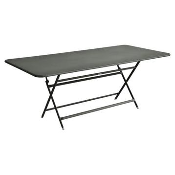FERMOB ensemble Table d'extérieur + 6 chaises, 150 à 200 cm, Cinq personnes ou plus, Moderne - métal laqué, Comme neuf