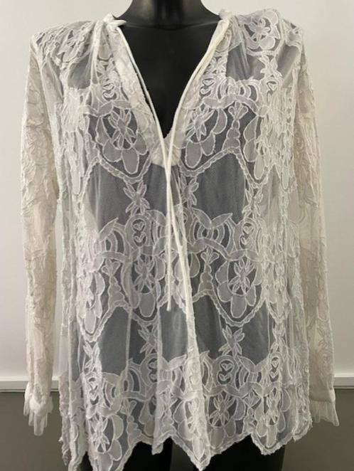 Witte kanten blouse Zadig & Voltaire Deluxe mt S, Kleding | Dames, Blouses en Tunieken, Zo goed als nieuw, Maat 36 (S), Wit, Verzenden