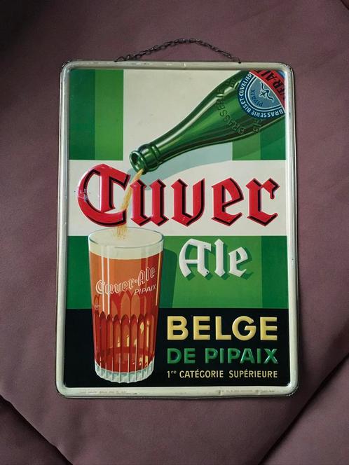 Blikken reclamebord Cuver Ale - 1937, Verzamelen, Merken en Reclamevoorwerpen, Zo goed als nieuw, Reclamebord, Ophalen of Verzenden