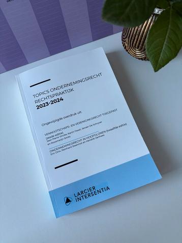 Handboek ondernemingsrecht beschikbaar voor biedingen