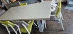 Kwalitatieve tafel met glazen blad te koop, Huis en Inrichting, Ophalen, Gebruikt