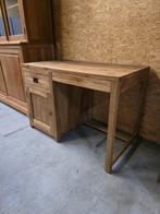 Mooi massief teakhouten bureautje.120cm .vaste prijs, Ophalen