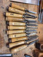 Blosta oude beitel houtbewerking gereedschap schietbeitels, Ophalen of Verzenden, Gebruikt