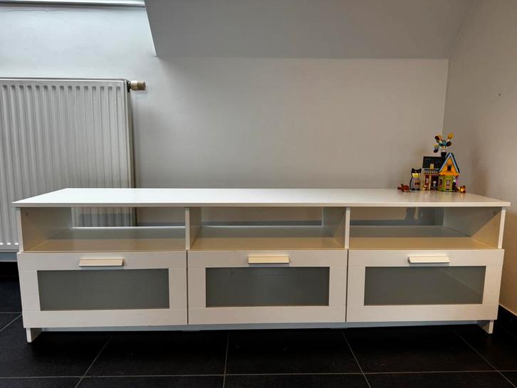 Meuble tv, Huis en Inrichting, Tafels | Salontafels, Gebruikt, 50 tot 75 cm, Minder dan 50 cm, 150 tot 200 cm, Rechthoekig, Ophalen of Verzenden