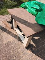 Stevige tafel, Tuin en Terras, Picknicktafels, Ophalen, Zo goed als nieuw, Hout