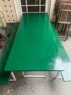 Plooibare tafel en twee bankjes, Huis en Inrichting, Ophalen, Zo goed als nieuw