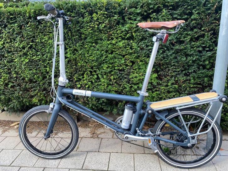 Ahooga elektrische plooifiets 24V (incl. 2 batterijen), Fietsen en Brommers, Elektrische fietsen, Gebruikt, Overige merken, 50 km per accu of meer
