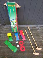 Minigolf set in hout, Ophalen of Verzenden, Gebruikt, Overige typen