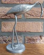 Tinnen vogel - Reiger -92 % tin - Uitstekende staat - € 75, Antiek en Kunst, Ophalen of Verzenden