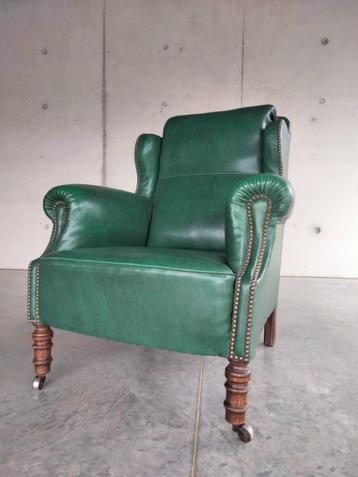1930s gentlemen clubzetel fauteuil lounge mancave zetel beschikbaar voor biedingen