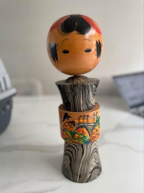 Vintage Kokeshi pop, Verzamelen, Poppetjes en Figuurtjes, Zo goed als nieuw, Ophalen of Verzenden