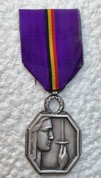 Medaille, Zilveren med. Belgische Erkentelijkheid 1940-45, Ophalen of Verzenden, Landmacht, Lintje, Medaille of Wings