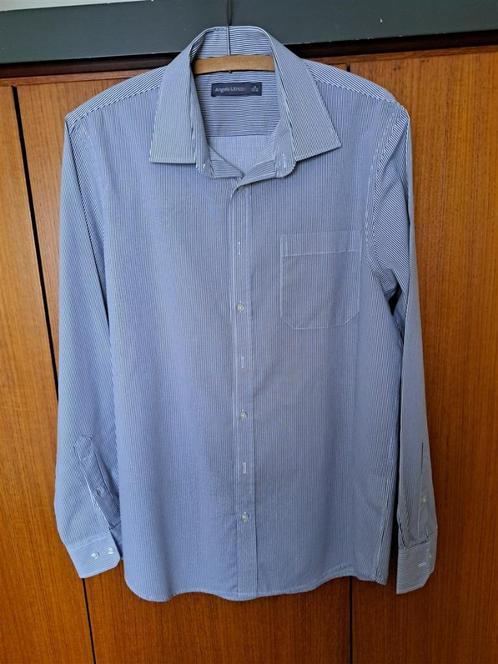Hemd zwart-wit gestreept maat M, Kleding | Heren, Overhemden, Zo goed als nieuw, Halswijdte 39/40 (M), Wit, Ophalen of Verzenden