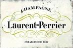 Reclamebord vintage Laurent Perrier - mancave poolhouse new, Verzamelen, Ophalen of Verzenden, Zo goed als nieuw, Reclamebord