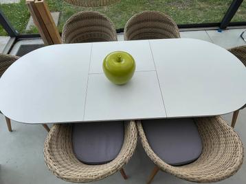 6 mooie tuinstoelen met afneembare en wasbare kussenhoezen beschikbaar voor biedingen