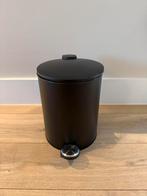 Zwarte pedaalemmer, Huis en Inrichting, Woonaccessoires | Prullenbakken, Ophalen, Zo goed als nieuw