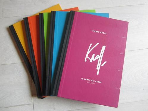 Pierre Kroll - Le temps qui passe - complet, 5 volumes, Boeken, Stripverhalen, Zo goed als nieuw, Complete serie of reeks, Ophalen of Verzenden