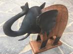 Éléphant bois et métal, Maison & Meubles, Enlèvement, Comme neuf