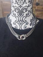 Geknoopte ketting met strass, Ophalen of Verzenden, Zo goed als nieuw, Grijs, Met strass