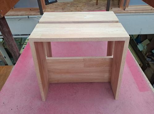 Zitbankje rubberwood, Huis en Inrichting, Krukjes, Nieuw, Hout, Ophalen
