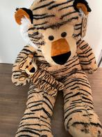 Grote tijger knuffel met kleintje vast 90 cm, Ophalen, Zo goed als nieuw, Overige typen
