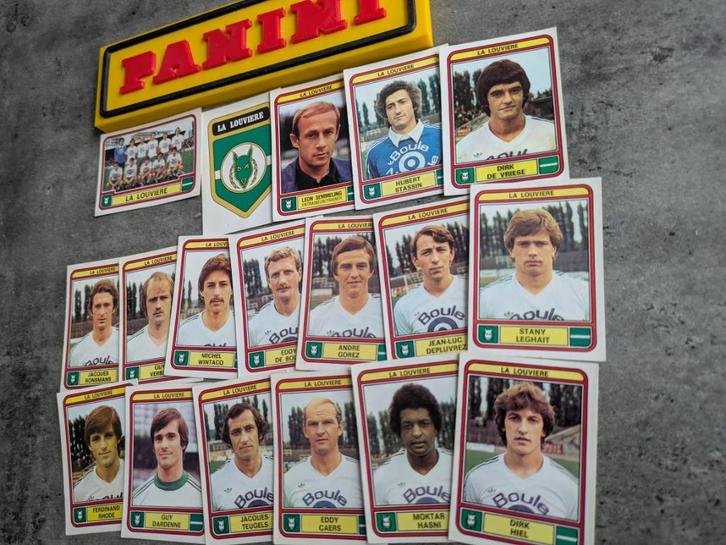 PANINI FOOTBALL 79 LA LOUVIERE  18X STICKERS 1979, Hobby en Vrije tijd, Stickers en Plaatjes, Verzenden