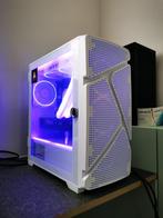 White RGB Gaming PC: Ryzen, RX 7600 XT 16GB, 32GB DDR4, nvme, Ophalen, 32 GB, Ryzen, Radeon, Virtual Reality