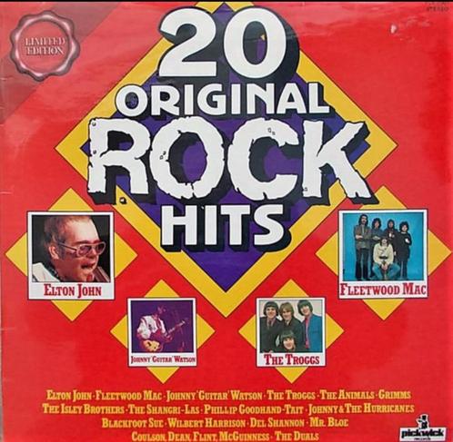 vinyl: 20 ORIGINAL ROCK HITS, Cd's en Dvd's, Vinyl | Rock, Gebruikt, Poprock, 12 inch, Ophalen of Verzenden